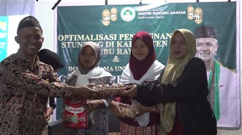 Turunkan Angka Stunting Di Kubu Raya Relawan Ganjar Berikan Bantuan