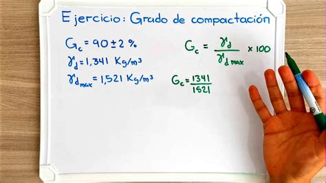 Ejercicio Grado de Compactación YouTube