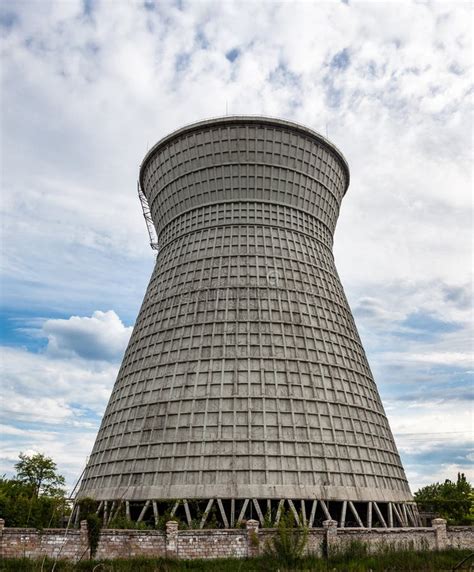 Cooling Tower Of The Cogeneration Plant In Kyiv Ukraine Stock Photo