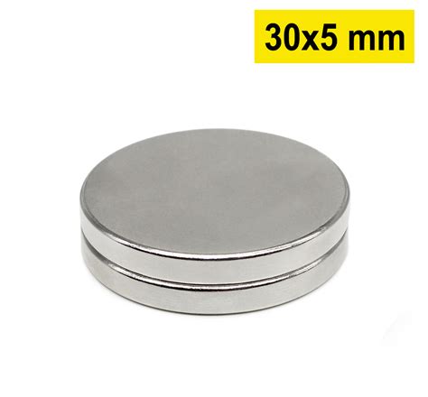 Çap 30mm X Kalınlık 5mm Yuvarlak Neodyum Mıknatıs Dünya Magnet Mıknatıs