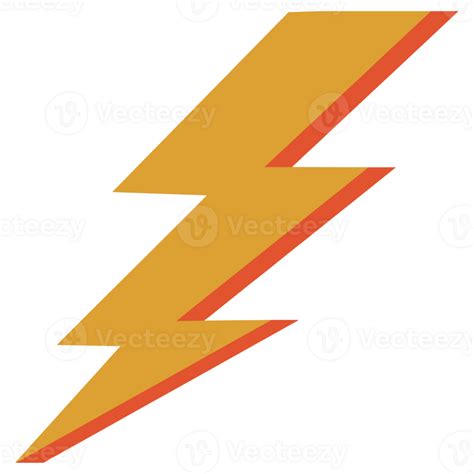 Yellow And Red Lightning Bolt 42712415 Png