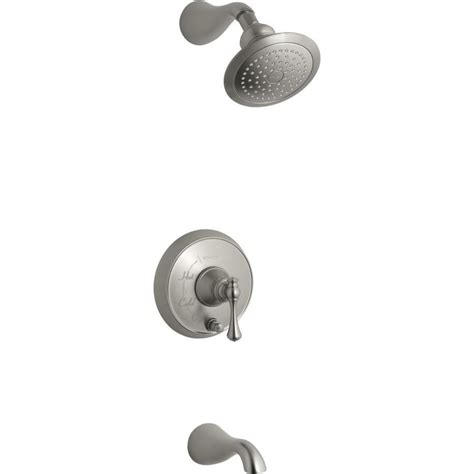 Kohler Revival Vibrant Brushed Nickel 1 Handle Bathtub And Shower Faucet Trim Kit At