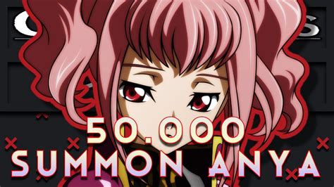 50000 Summon Anya Alstreim Code Geass Lelouch Of The Rebellion Lost Stories Youtube