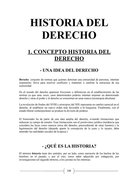 Resumen Historia Del Derecho Evolución Y Fundamentos En Pocas Palabras