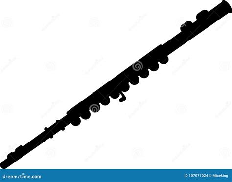 Transverse flute music stock vector. Illustration of german - 107077024