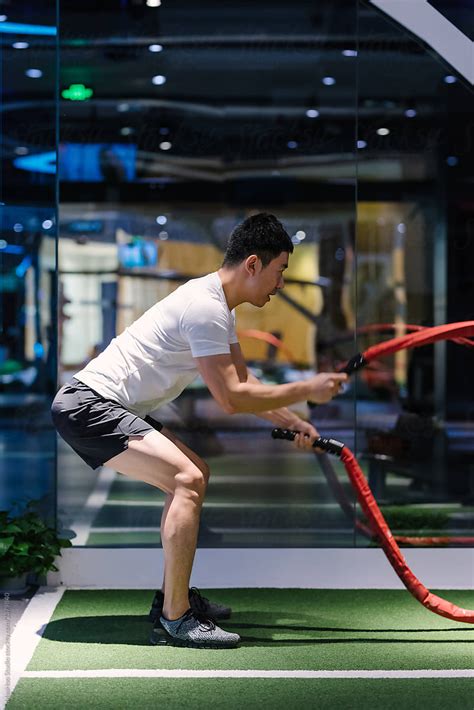 Man Practicing In Gym By Stocksy Contributor Maahoo Stocksy