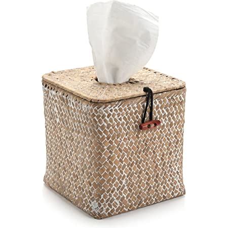 Amazon ONIE Tissue Box Cover Square 5 7 X 5 7 X 5 Rattan