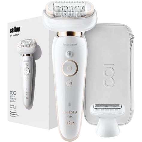 Epilator Silk épil 9 MBSES9F Sistem Flex Max Braun 100 years Design