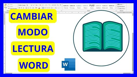 Cómo CAMBIAR a MODO de LECTURA en WORD tutorial paso a paso YouTube