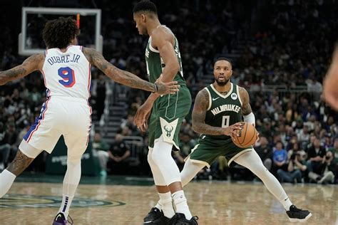 Dame Lillard Has Best Debut In Bucks History To Beat 76ers Giannis