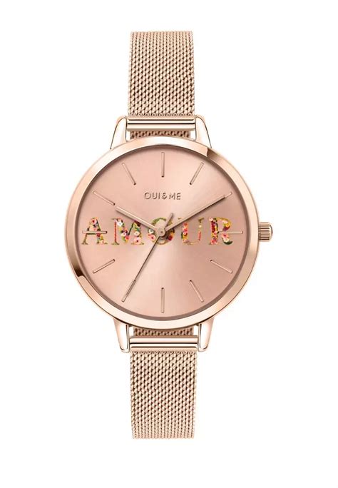 Buy Oui Me Sustainable Watch Oui Me Fleurette Mm Rose Gold