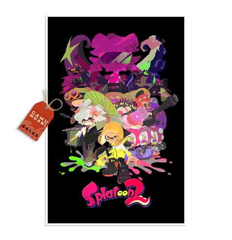 Splatoon Splatoon Poster Splatoon Poster Set Of 3 Splatoon Etsy