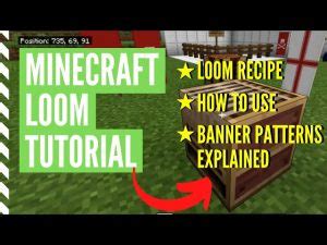 How To Make Loom In Minecraft Recipe 2024 (Updated) - Minesters