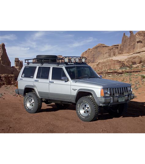 GOBI Jeep Cherokee XJ Ranger Tire Carrier Rack Multi-Light Setup