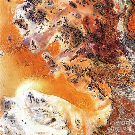 Great Escarpment Western Namibia From Space Photograph by M G Whittingham | Fine Art America