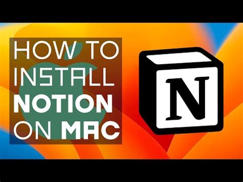 How To Install Notion App On Mac Ventura 2023 YouTube