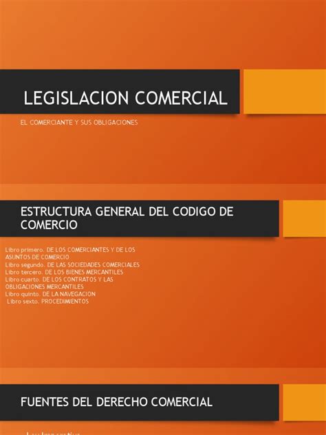 Legislacion Comercial Resumen El Comerciante Y Sus Obligaciones