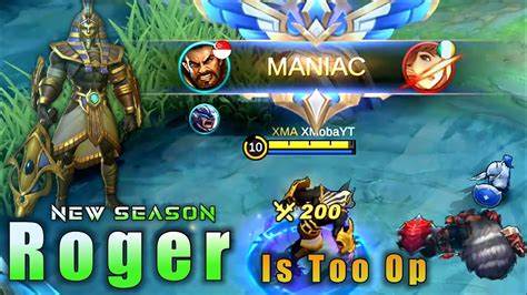 New Season Roger Is Op Damage Meta Roger Gameplay And Best Build