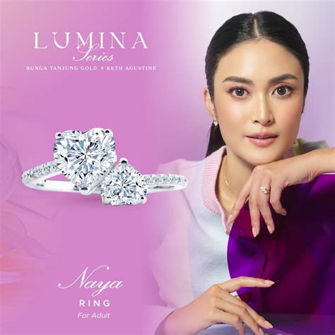 Jual Cincin Naya Keth Agustine X Bunga Tanjung Gold Emas K