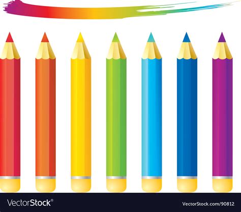 Pencils Royalty Free Vector Image Vectorstock