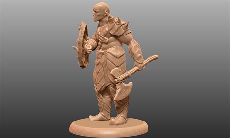 STL Datei Orc Barbarian Tabletop Miniature Kostenlos Herunterladen