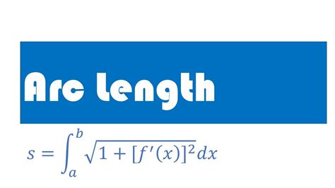 Arc Length Integral Calculus YouTube