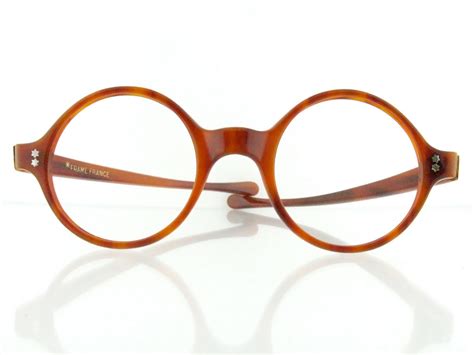 Vintage 1960 S Round Caramel Tortoise Shell Eyeglasses