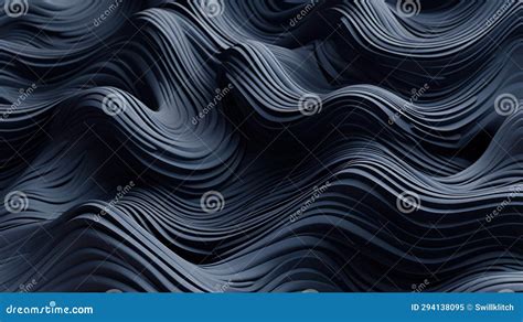 Scientific Abstraction With Futuristic Textured Tissue Waves Tech Background With Close Up Wave