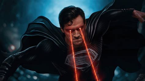 Superman Traje Negro Liga De La Justicia Snyder Cut Fondo De Pantalla