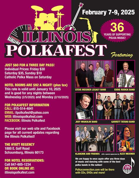 Band Schedule Illinois Polkafest