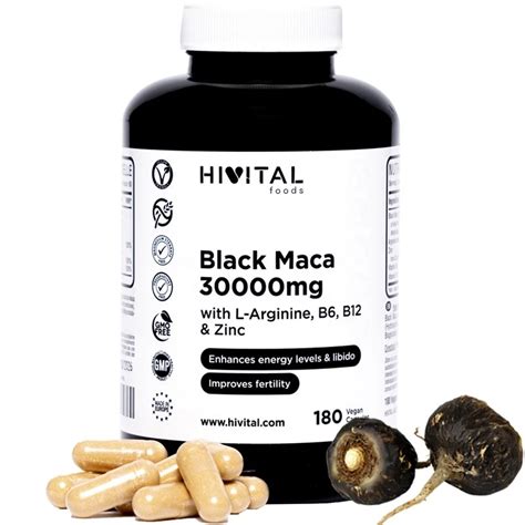 Comprar Hivital Maca Negra 30000 Mg 180 Capsulas Al Mejor Precio Farmacia Barata