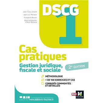 DSCG 1 Gestion Juridique Fiscale Et Sociale Cas Pratiques 2022 2023