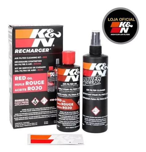 Kit Manutenção Filtro Ar K n Recharger 99 5050 Adesivo K n