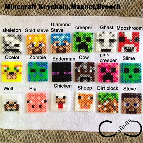 Perler Bead Minecraft Patterns