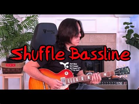 Guitar Wisdom Shuffle Bassline Demo YouTube