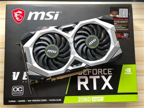 Msi Rtx 2060 Super 8gb Ventus Oc Gddr6 Rtx 2060super Rtx2060 Super Computers And Tech Parts