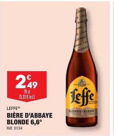 Promo Bi Re D Abbaye Blonde Leffe Chez Aldi Icatalogue Fr
