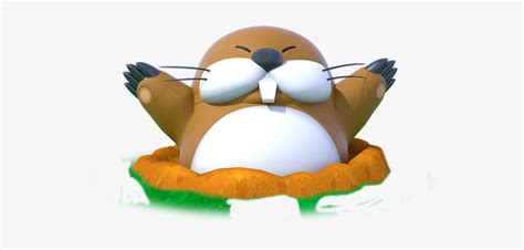 Monty Mole Character Art - Monty Mole Super Mario Party PNG Image | Transparent PNG Free ...