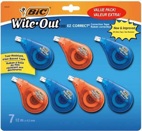 Bic White Out Correction Tape Ez Correct Correction Tape