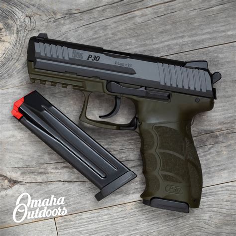 HK P30 V3 9mm OD Green - Omaha Outdoors