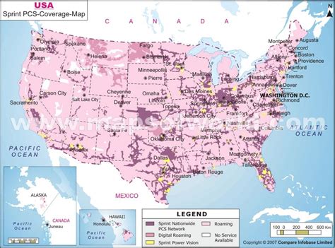 Sprint Wireless Coverage Area Map