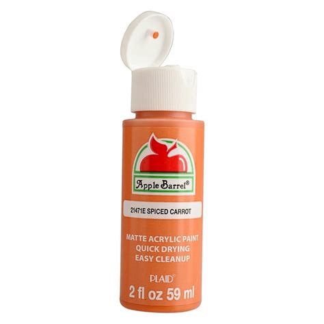 Apple Barrel Acrylic Craft Paint Matte Finish Spiced Carrot 2 Fl Oz