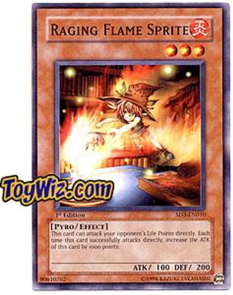 Yugioh Structure Deck Blaze Of Destruction Single Card Common Raging