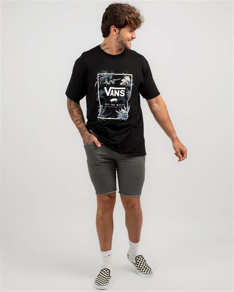 Shop Vans Classic Print Box T Shirt In Blackdeep Teal Fast Shipping And Easy Returns City