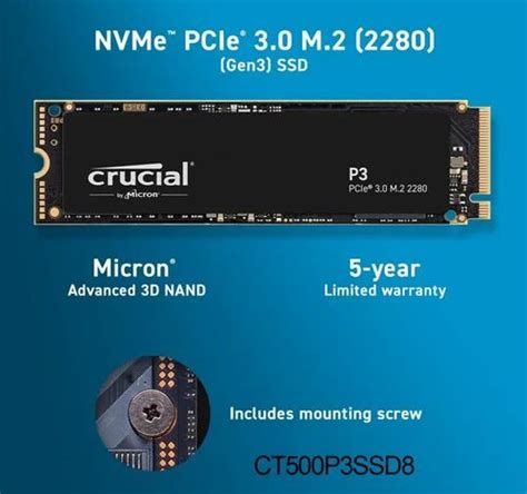 Crucial 500GB NVME Sata SSD at ₹ 2500 in New Delhi | ID: 2852564272373