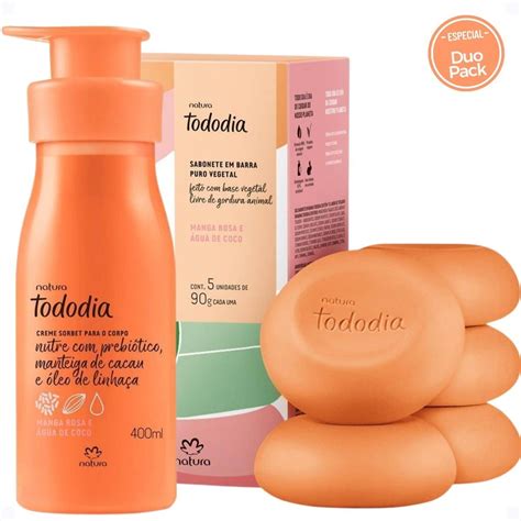 Tododia Mango Rosa Y Agua De Coco Crema Jabones Duo Pack Meses