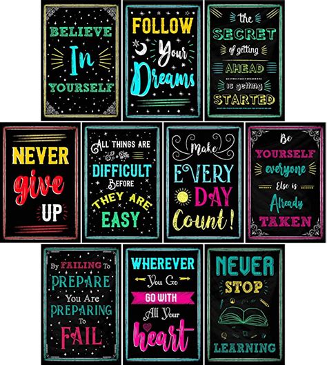 Motivational Posters For Classroom And Office Decorations Inspirational Quote Wall