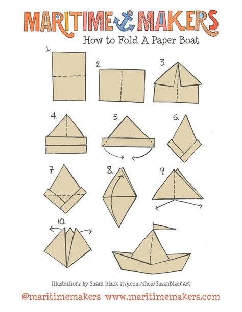 Maritime Makers CraftParty Make A Paper Boat Paper Boat Boat Crafts