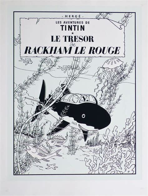 Tintin S Rigraphie Escale Seulement Noir Et Blanc Le Tr Sor De