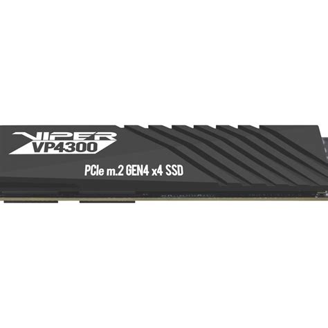 Patriot Viper VP4300 1TB Internal SSD W HS NVMe PCIe Gen 4x4 M 2